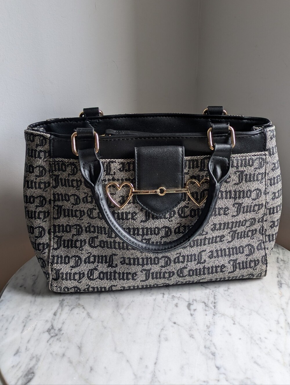 Juicy Couture Iconic Y2K Black Women's Monogram Bag